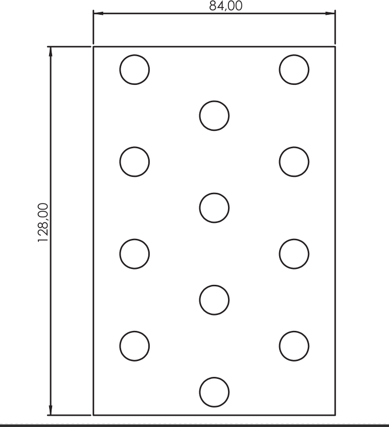 Sütlük 4X3 564812 80 CM 12 BORULU