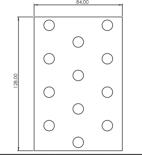 Sütlük 4X3 564812 80 CM 12 BORULU