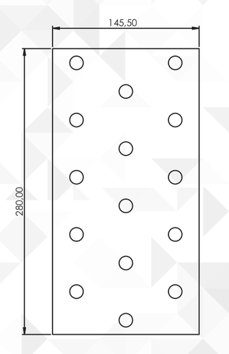 Sütlük 5X3 564812 80 CM 14 BORULU